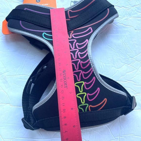 Hyde & EEK! Boutique Neon Skeleton Dog Harness Costume Size Large - Picture 5 of 6